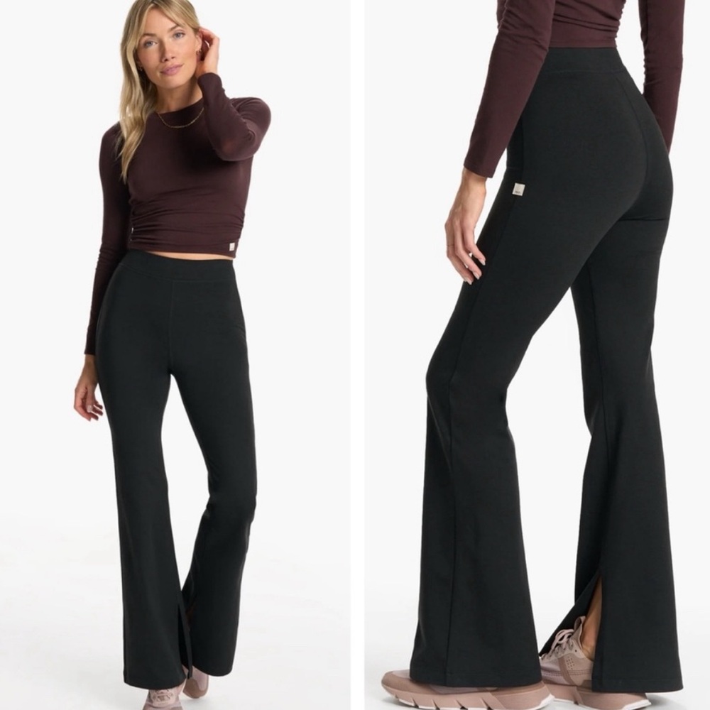 Vuori Granite High Waist Flare Black Medium